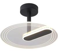 Luz de Techo empotrada LED de 24 W, luz de Techo de decoración acrílica de Tricolor Redondo de 17.7 Pulgadas, lámpara de Techo de iluminación Que Ahorra energía para el Comedor de Cocina araña