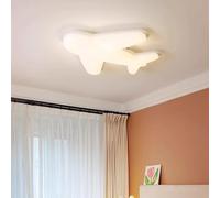 Luz de techo en forma de avión Estilo infantil Lámpara de techo Espectro completo Protección ocular Luz de lámpara Iluminación de techo de dibujos animados para dormitorio, habitación de niños