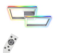 Luz De Techo LED Alu 64x64cm 34W CCT 2700K-6500K RGB Con Control Remoto
