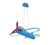 Luz de Techo LED Lámpara de Techo de avión Azul Creativa de 3 Colores Lámpara Colgante para habitación de niños con Control de Interruptor Habitación para niños y niñas Habitación para bebés Araña