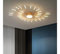 Luz de techo LED moderna 28 + 1 cabezas Luz de techo semi empotrada Candelabros dorados Iluminación de techo para dormitorio Sala de estar Cocina Comedor Restaurante