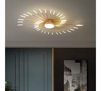 Luz de techo LED moderna 42 + 1 cabezas Luz de techo semi empotrada Candelabros dorados Iluminación de techo para dormitorio Sala de estar Cocina Comedor Restaurante