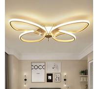 Luz de techo moderna LED Luz de sala de estar Diseño de mariposa blanca Lámpara colgante Lámpara colgante de metal acrílico Regulable con control remoto Dormitorio Habitación de niños Sala de estar