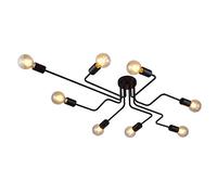 Luz de Techo Multi-brazo Metal Hierro Lámpara Colgante de Techo Creativo Moderno con 8 Cabeza iluminacion para Cafe Comedor Sala de estar