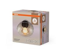 Luz De Techo OSRAM E27 Antideslumbrante Acero Vidrio Negro Ø28 Cm