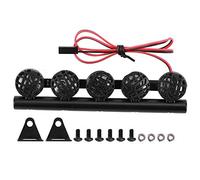 Luz de Techo Universal LED DIY Círculo Simulación Estante de Equipaje Lámpara Accesorios de Faros adecuados para TRX4/SCX10 1/10 RC Coche Rastreador(5LED)