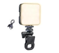 Luz de Teléfono - Lámpara de Relleno Portátil con Clip,Luz De Relleno Regulable De 2000mAh | para Streaming, Reuniones, Fotografía, Selfies, Portátil, Teléfono Y