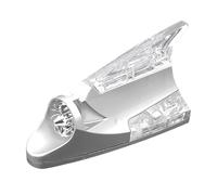 Luz de tiburón Fin - Lámpara intermitente de energía eólica para señal de antena de coche - Intermitente de advertencia LED para bicicletas, camiones, motocicletas, scooters