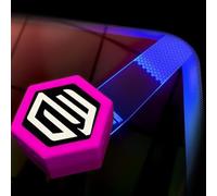 Luz de tintado Cut Right, luz LED con imán para tintado de lunas, herramienta recargable y resistente a los arañazos para cortar láminas de tintado de lunas y realizar trabajos en los bordes pink