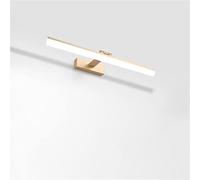 Luz de tocador LED, iluminación de tocador con espejo montado en la pared, accesorios de luces de pared ajustables de oro cepillado para armario de baño,Cool white,12W 50CM