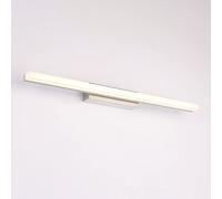 Luz de Tocador Led para Baño, Lámpara Frontal de Espejo Metálico con Pantalla De, Iluminación de Mde Cuadro, Lámparas de Pared de Tocador, Luces de Espejo para Armarios de Baño/Silver-6000K