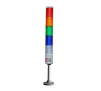 Luz de torre de señal de 5 capas DC12V/24V CA 110V/220V zumbador 90dB rojo/amarillo/verde/azul/blanco luz de alarma zumbador LTA-505J-5 (AC110V luz intermitente)