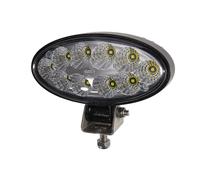HELLA 1GB 996 486-011 LED-Faro de trabajo - Oval 90 Gen. II - 12/24V - 5000lm - atornillado/montaje exterior - Abrazadera de montaje giratoria - Iluminación largo alcance - Conector: Conector DEUTSCH