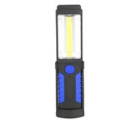 Luz de Trabajo de LED 3W COB Recargable Linterna LED Luces de Trabajo de Emergencia con Soporte Magnético Luz de Antorcha de Rotación de 180 Grados Carga de USB (Azul)