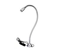 Luz de trabajo for máquina herramienta LED, 3W, 220, cabezal lámpara tamaño pequeño, luz blanca, Color plateado para torno