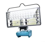 Luz de trabajo inalámbrica de 14,4 V para reflector LED alimentado por batería para talleres, lámpara portátil con puerto de carga rápida para reparación de vehículos de 7 a 8 pulgadas