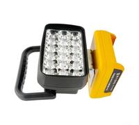 Luz de trabajo inalámbrica de 18 LED de 1500 lúmenes tipo C de carga rápida de corte de bajo voltaje compatible con baterías de herramientas de litio de 18 V 20 V (C)