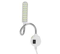 Luz de Trabajo LED con Brazo Flexible y Base Magnética, 2W, 30 LEDs, 400lm, 6000K, para Banco de Trabajo, Taller Mecánico, Torno, Taladro, 220V