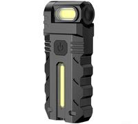 Luz de trabajo LED con potente base magnética, batería recargable por USB y pantalla digital que muestra la carga restante para funcionamiento manos libres (A)