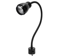 Luz de trabajo LED Cuello de cisne flexible Luz de mantenimiento de aluminio IP44 Impermeable con base magnética para procesamiento mecánico, mantenimiento de piezas, máquinas herra(EU Plug)