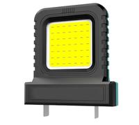 Luz de trabajo LED de 14 W para baterías de herramientas eléctricas de 20 V/21 V, enchufe ajustable (20,5-40,5 mm), linterna compacta portátil para camping y lugar de trabajo, paquete de 2 (verde +