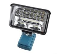 Luz de trabajo LED de 5 pulgadas, 48 LED, linterna eléctrica recargable con puerto de carga USB, cabezales giratorios, foco portátil para taller al aire libre (A)