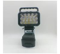 Luz de trabajo LED de batería de 20 V con iluminación de 10 W, ligera y portátil para acampar al aire libre y necesidades de construcción, operación inalámbrica