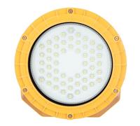 Luz de trabajo LED de Gearwell, lámpara a prueba de explosión de 100W 12000lm, iluminación industrial redonda para túnel de fábrica, luz del taller de almacén con cubierta de