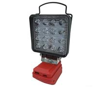 Luz de trabajo LED inalámbrica con puerto tipo C integrado y protección de bajo voltaje para un funcionamiento seguro con modelos de batería 4511396 y 4511437