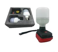 Luz de trabajo LED inalámbrica de 30 W de alta potencia portátil de 18 V construcción ABS con interruptor de botón fácil e iluminación de haz ancho compatible con batería 511396 4511437