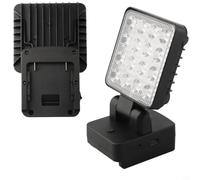 Luz de trabajo LED inalámbrica para Bosch 18V para batería BAT622 BAT609, cabezal giratorio de 330° con gancho, linterna portátil de 1200LM para acampar