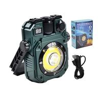 Luz de trabajo LED, linterna solar portátil, lámpara recargable con 5 modos de iluminación, iluminación brillante de emergencia para corte de energía, lugar de trabajo, , camping, viajes