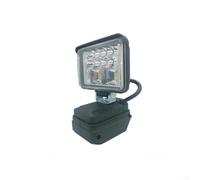 Luz de trabajo LED para batería, luz de camping portátil, luz de trabajo alimentada por pilas con iluminación brillante, diseño compacto para uso en exteriores (modelo USB dual)