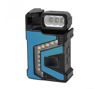 Luz de trabajo LED recargable de doble brillo COB y base magnética LED fuerte Cabezal giratorio de 180° tipo C Carga de batería de larga duración Pantalla de energía en tiempo real impermeable para