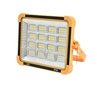Luz de trabajo LED solar recargable para exteriores, foco de alto reflector, lámpara portátil para lugar de trabajo, impermeable, eficiencia energética, iluminación brillante, perfecta para jardín y