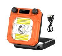 Luz de trabajo - Luz de camping | LAND LANTERIÍA DE CAMPING | Antorcha magnética LED, linterna de inspección portátil plegable con pantalla LCD, luces de trabajo recargables