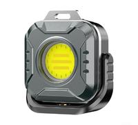 Luz de trabajo magnética recargable LED portátil de 1000 lúmenes con 6 modos, 4 temperaturas de color, base giratoria de 180°, agujero de gancho y trípode, IP65 impermeable para camping, senderismo