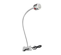 Luz de trabajo máquina herramienta LED 800mm, lámpara tallado Jade 24v 220, iluminación punzón Industrial pequeña, mesa, torno CNC 1W 3W 5W para torno(Coldlight,5W220 metal clips)
