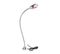 Luz de trabajo máquina herramienta LED 800mm, lámpara tallado Jade 24v 220, iluminación punzón Industrial pequeña, mesa, torno CNC 1W 3W 5W para torno(Coldlight,5W220 screw fixing)