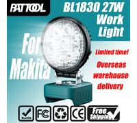 Luz de trabajo para Makita 14,4 V 18V BL1815N BL1820 BL1830 BL1430 BL1840 BL1850 BL1860 batería de iones de litio lámpara para exteriores fácil de llevar 1 Pc