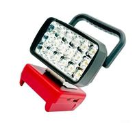 Luz de trabajo portátil de 18 LED de 1500 lúmenes con protección de bajo voltaje de carga rápida tipo C compatible con baterías de litio de 18 V 20 V (B)