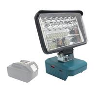 Luz de trabajo portátil de múltiples funciones para distritos de construcción, que ofrece carga rápida del dispositivo y tres preferencias de iluminación, tipo crea una lámpara de trabajo de tarifa