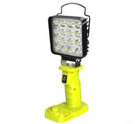 Luz de trabajo portátil LED Lámpara de tarea recargable 4000LM reflector con puerto tipo C 140 grados ajustable para batería P108