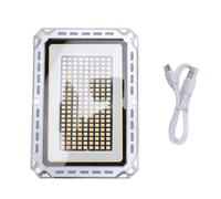 Luz de Trabajo Recargable 2000LM, Regulable, Plegable, Base Magnética, Luz para Taller, Fotografía y Lectura - Amplia Iluminación Ajustable, Modos SOS, Uso Versátil