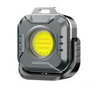 Luz de trabajo recargable con base magnética y LED ultra brillante de 500 lúmenes, brillo ajustable y temperatura de color para uso en interiores y exteriores