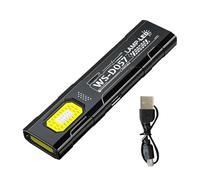 Luz de trabajo recargable - Lámpara de carga USB de 4 pulgadas y 5 modos | Luz LED de trabajo mecánico de 800 mAh con clip trasero para mecánico al aire libre, garaje, capó, detalles, camping