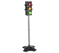 Luz de tráfico de 28 '' Juguete de semáforo de altura con sonido & Manual de iluminación/Auto Modos de parada realista Luz de tráfico con batería alimentada Seguridad Toyes educativos para niños 3 ar