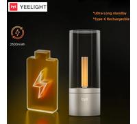 Luz de vela recargable Yeelight, luz ambiental tipo vela, luz nocturna LED, regulable y giratoria, tiempo de espera extra largo, luz cálida de 1800K Yeelight Candle Lamp
