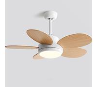 Luz de ventilador de techo remota creativa Luz de ventilador silenciosa de 30 dB Temporización de 6 velocidades Ventilador de techo colorido con luz LED Montaje empotrado para habitación de niños