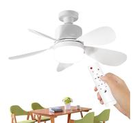 Luz De Ventilador De Techo: Ventiladores De Techo De 20,47 X 6,3 Pulgadas Con Luces Y Control Remoto, Luz De Ventilador Pequeña Y Silenciosa | Ventilación Interior, Motor Silencioso De Ilumin